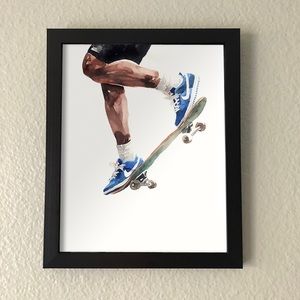 Nike SB Dunk Skateboarding Wall Art